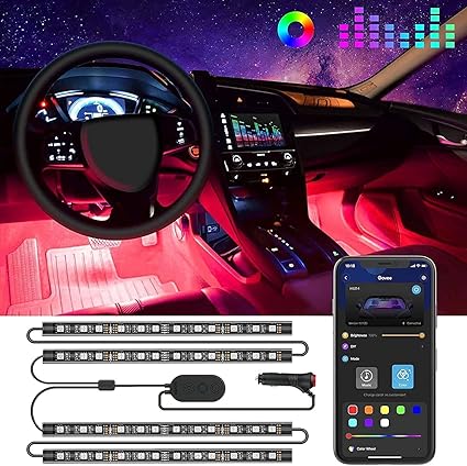 LED RGB подсветка салона автомобиля